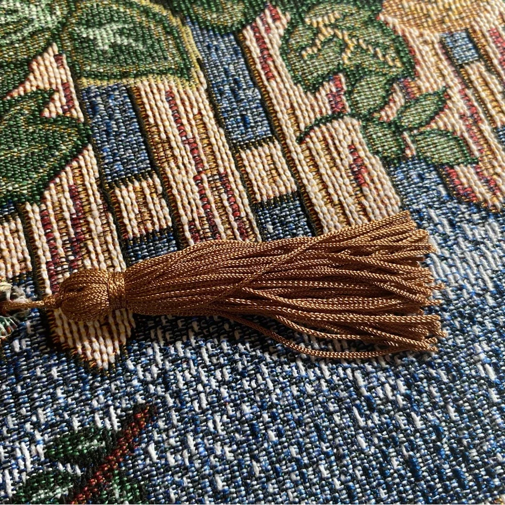 Happy Harvest table runner 70 " -73" vintage pumpkin scarecrow fall Thanksgiving - Picture 8 of 9
